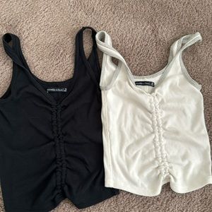 abercrombie ribbed crop tops xs/s